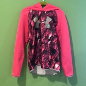 Pink under armor sweatshirt